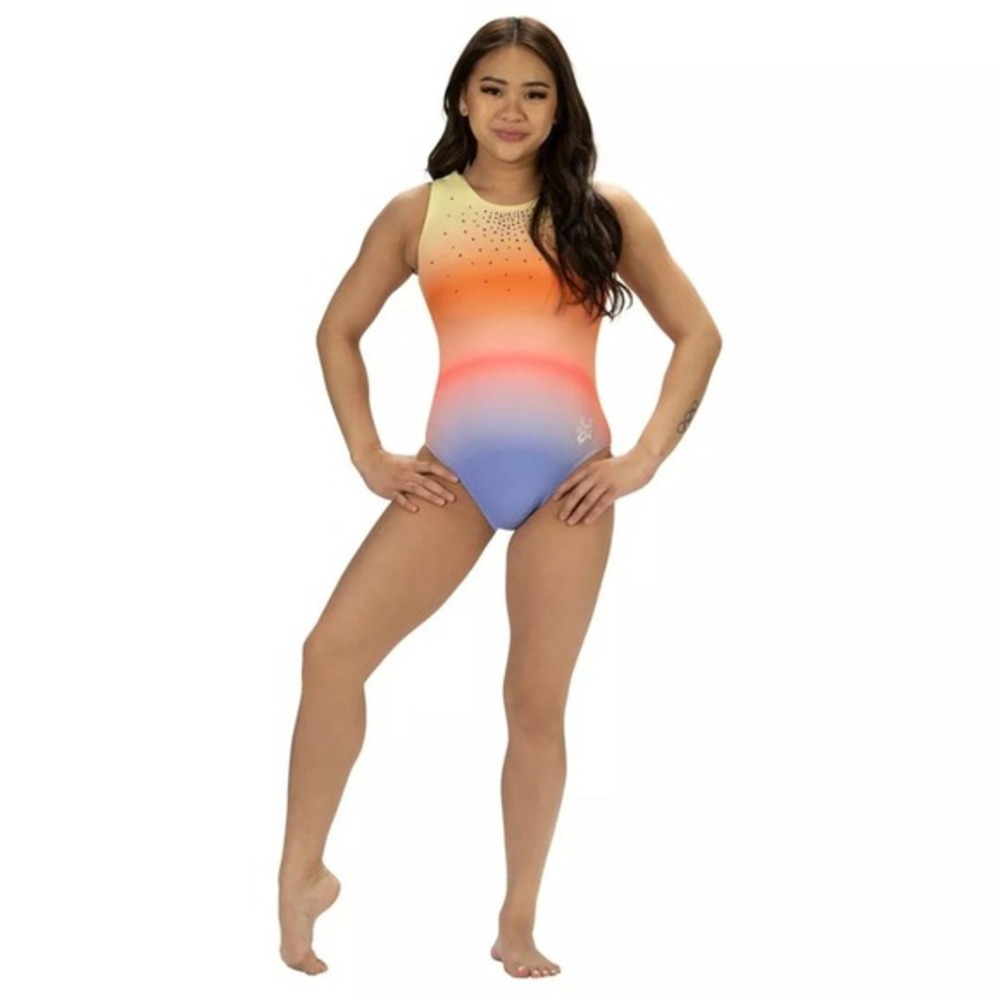 GK Elite Girls' Suni‎ Lee Tangerine Dreams Leotard Multicolor Size Small
